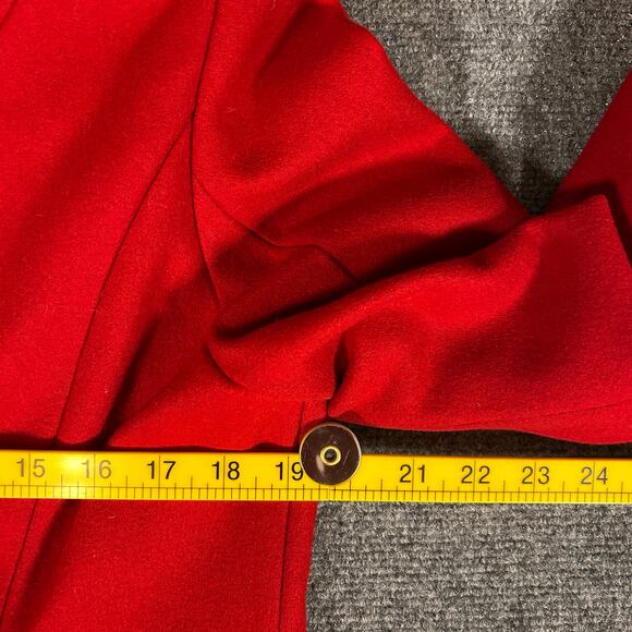 Guess Peacoat Women's Red 60% Wool Jacket‎ Double Breasted Coat - Picture 9 of 10